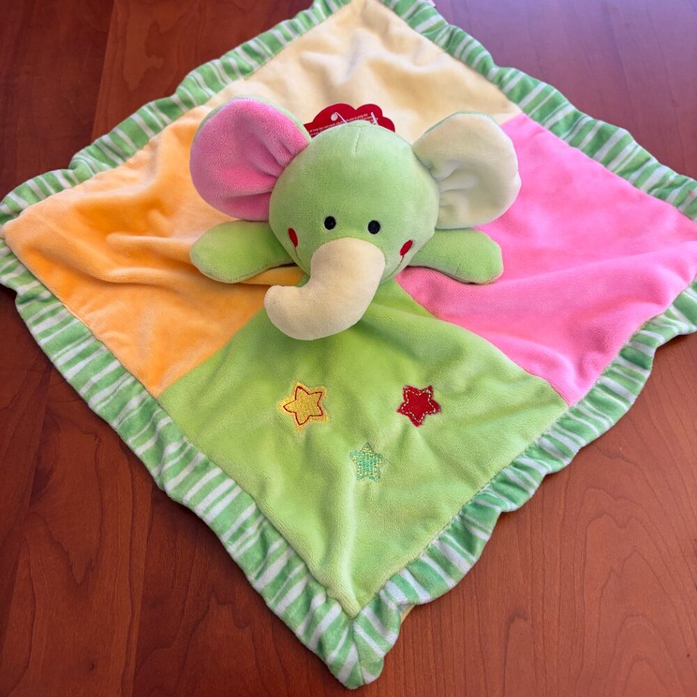 Linzy Toys cutie buddies elephant security blanket lovey NWT